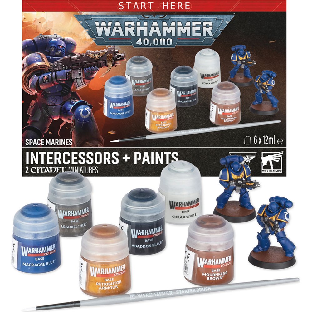 Warhammer Colour Paints Set - Space Marines Intercessors