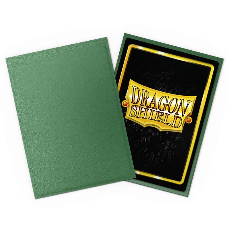 Dragon Shield - Non-Glare - Green - Matte Sleeves - Standard Size (100 Sleeves)