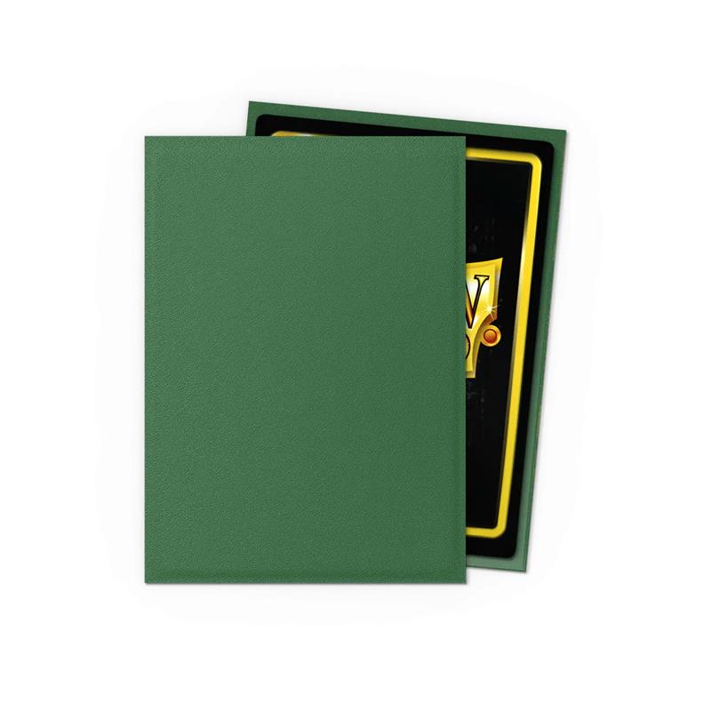 Dragon Shield - Non-Glare - Green - Matte Sleeves - Standard Size (100 Sleeves)
