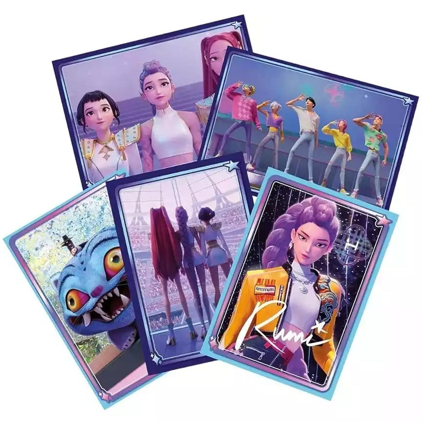 K-Pop Demon Hunters Envelope com 5 Cromos