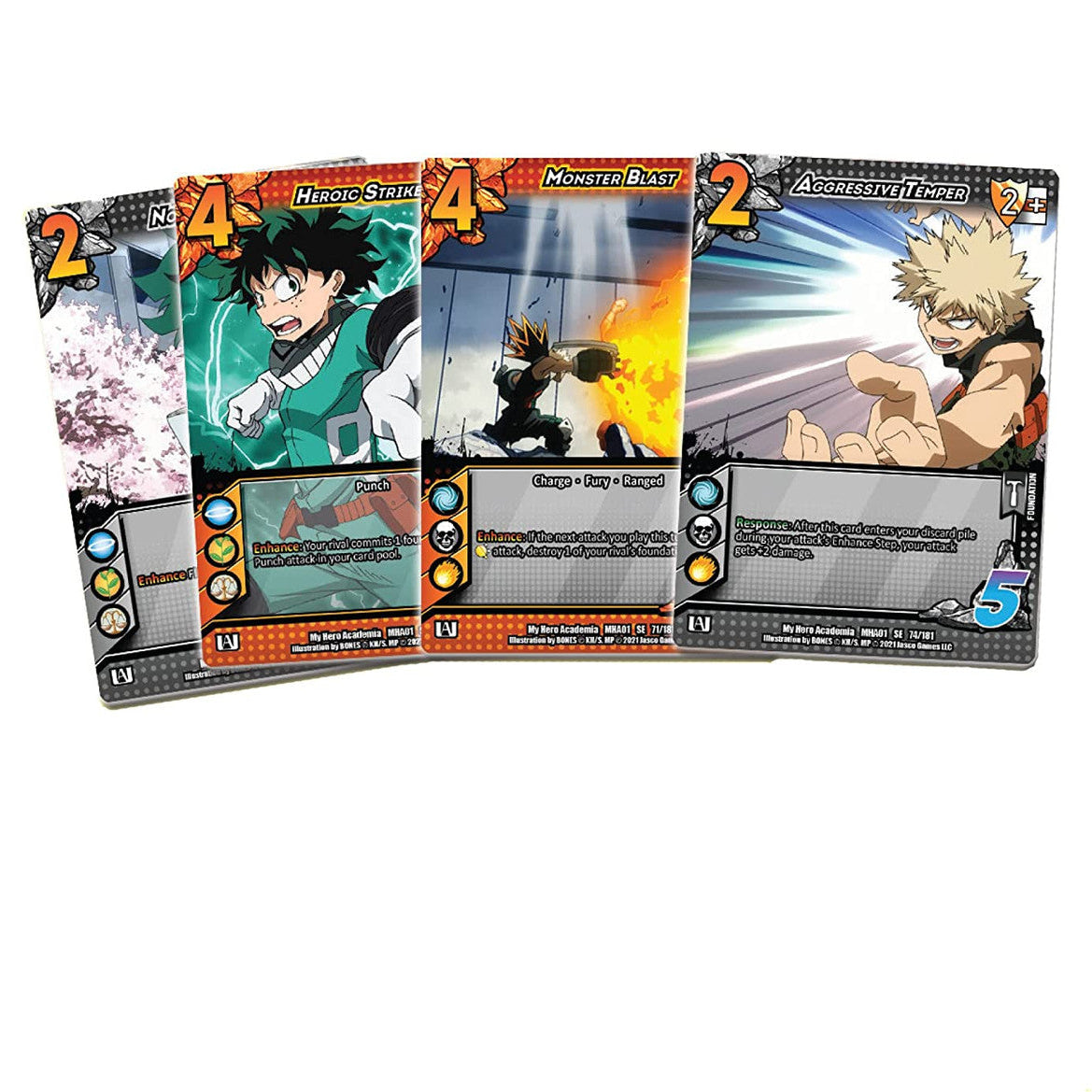 Universus TCG - 2-Player Rival Decks Izuku Midoriya vs. Katsuki Bakugo English - My Hero Academia CCG