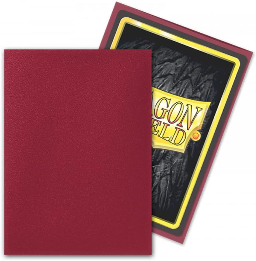 100 Dragon Shield Sleeves - Matte Blood Red - Simurag