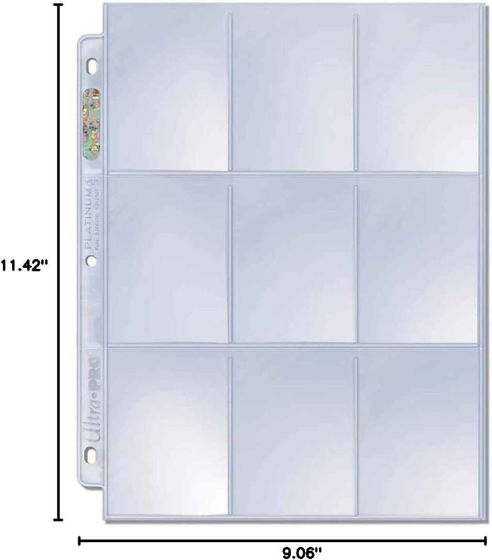 1 Ultra Pro PLATINUM Nine Pocket Pages