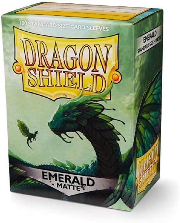 100 Dragon Shield Sleeves - Matte Emerald