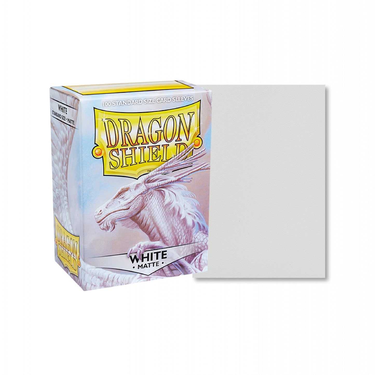 100 Dragon Shield Sleeves - Matte White