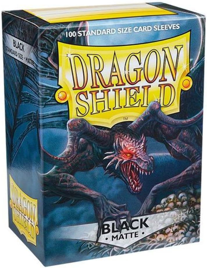 100 Dragon Shield Standard Sleeves - Matte Black