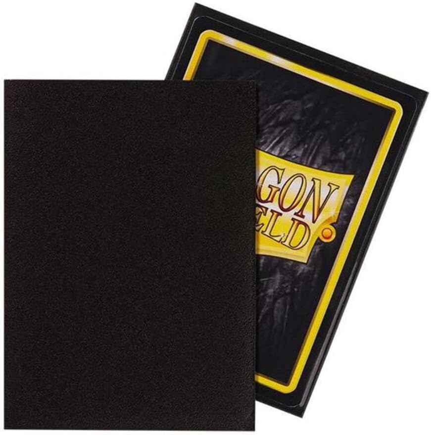 100 Dragon Shield Standard Sleeves - Matte Black