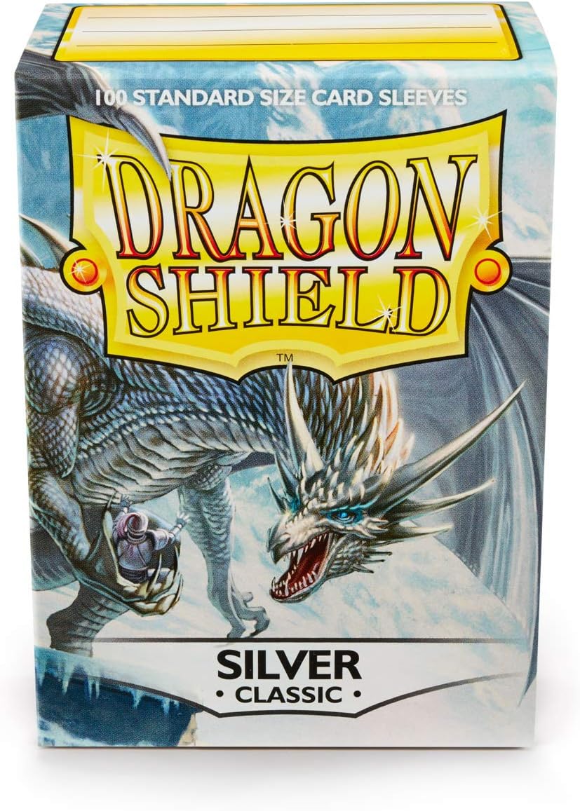 100 Dragon Shield Sleeves - Classic Silver