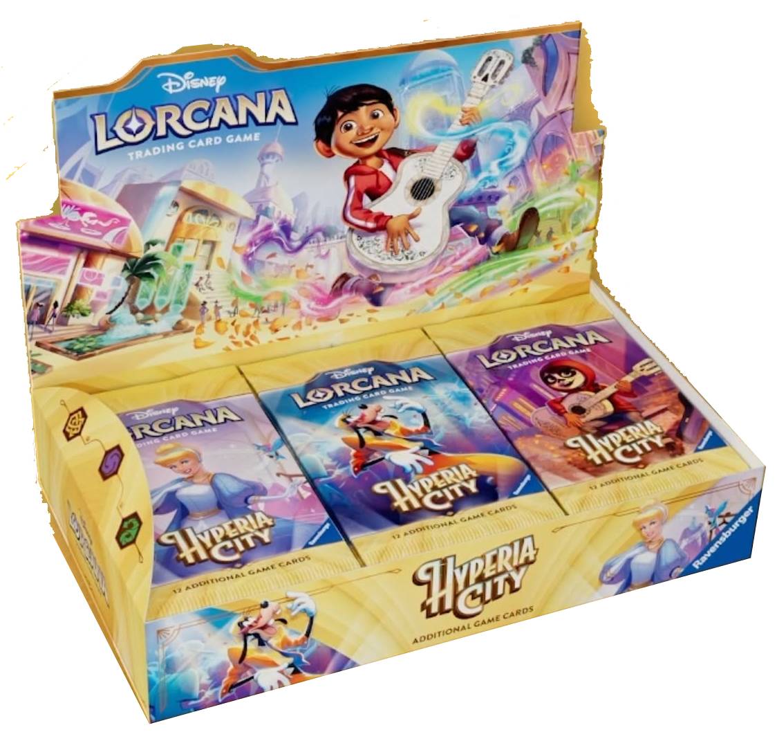 Disney Lorcana Hyperia City Booster Box Case (4 Booster Box)