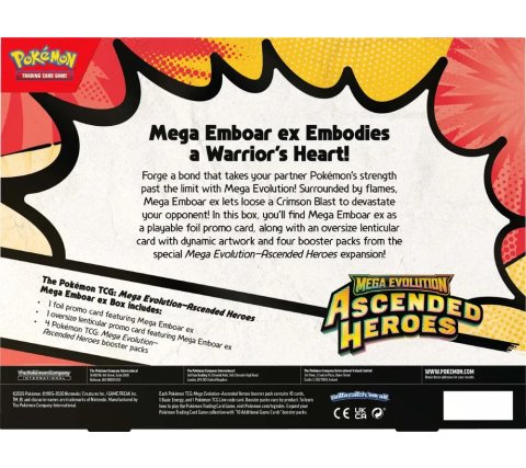 Pokémon: Mega Evolution - Ascended Heroes EX Box: Mega Emboar