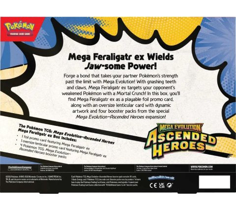 Pokémon: Mega Evolution - Ascended Heroes EX Box: Mega Feraligatr