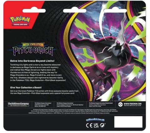 Pokémon: Mega Evolution - Pitch Black 3 Booster Blister: Binacle