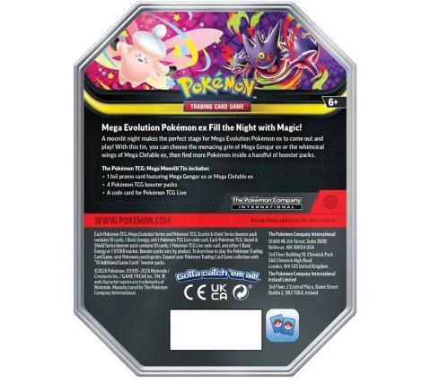 Pokémon - Mega Moonlit EX Tin: Clefable EX