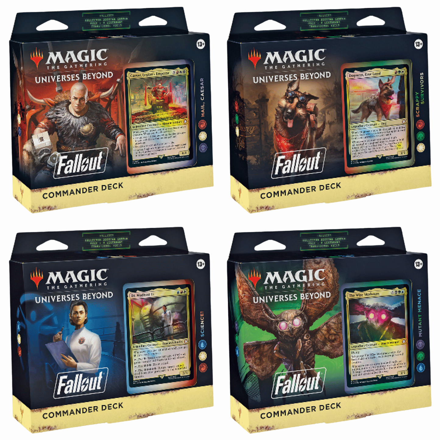 Universes Beyond: Fallout Commander Deck - English - Set (all 4 decks)