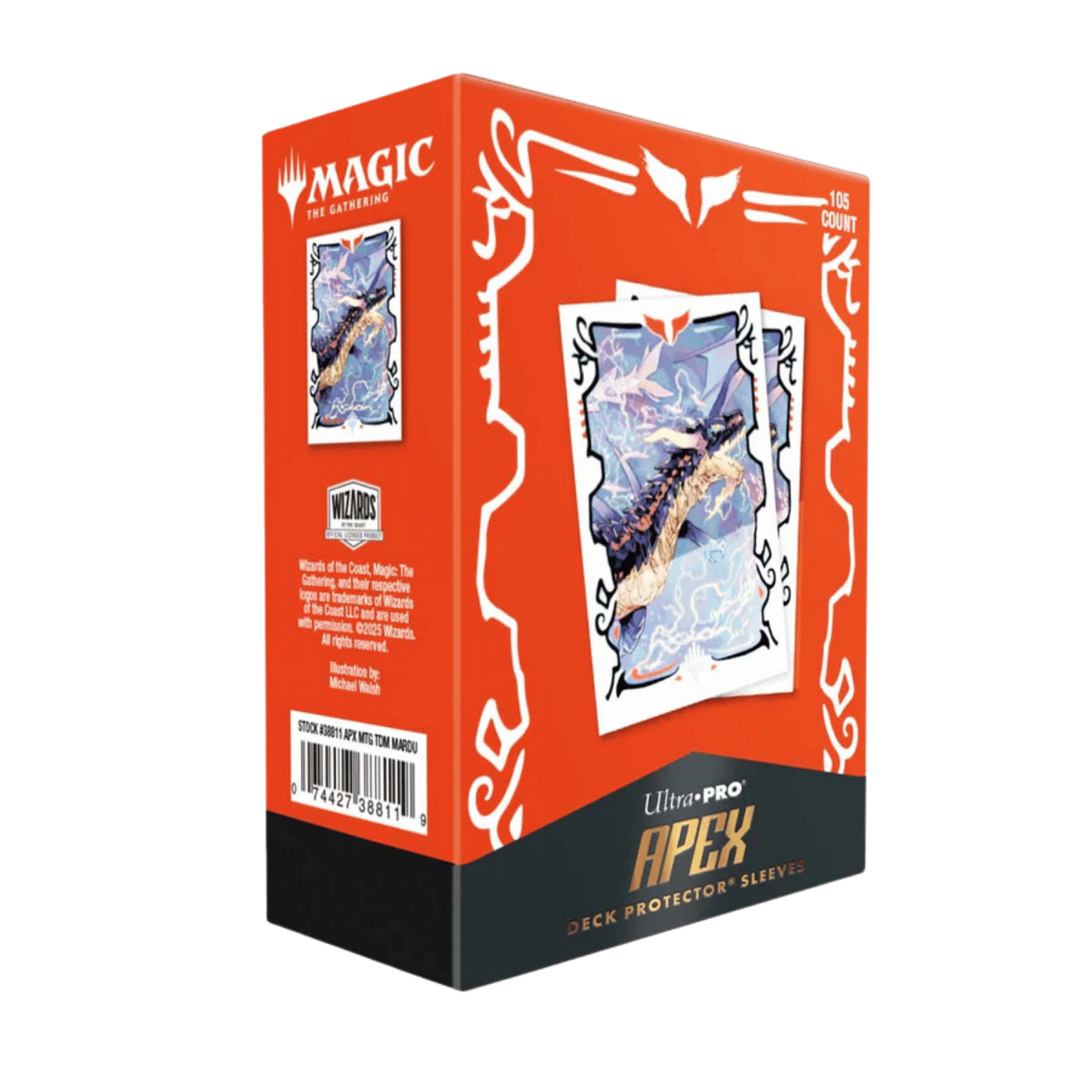 Ultra Pro - Tarkir: Dragonstorm Apex Deck Protector Sleeves for MtG (100 Sleeves) - Mardu