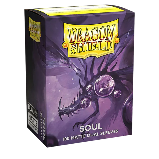 Dragon Shield - Matte Dual Sleeves - Metallic Purple / Soul (100 Sleeves)