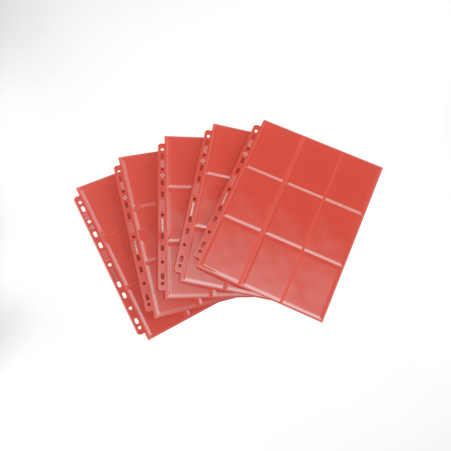 Gamegenic - 18-Pocket Pages Side-Loading (10 pages bag) - Red