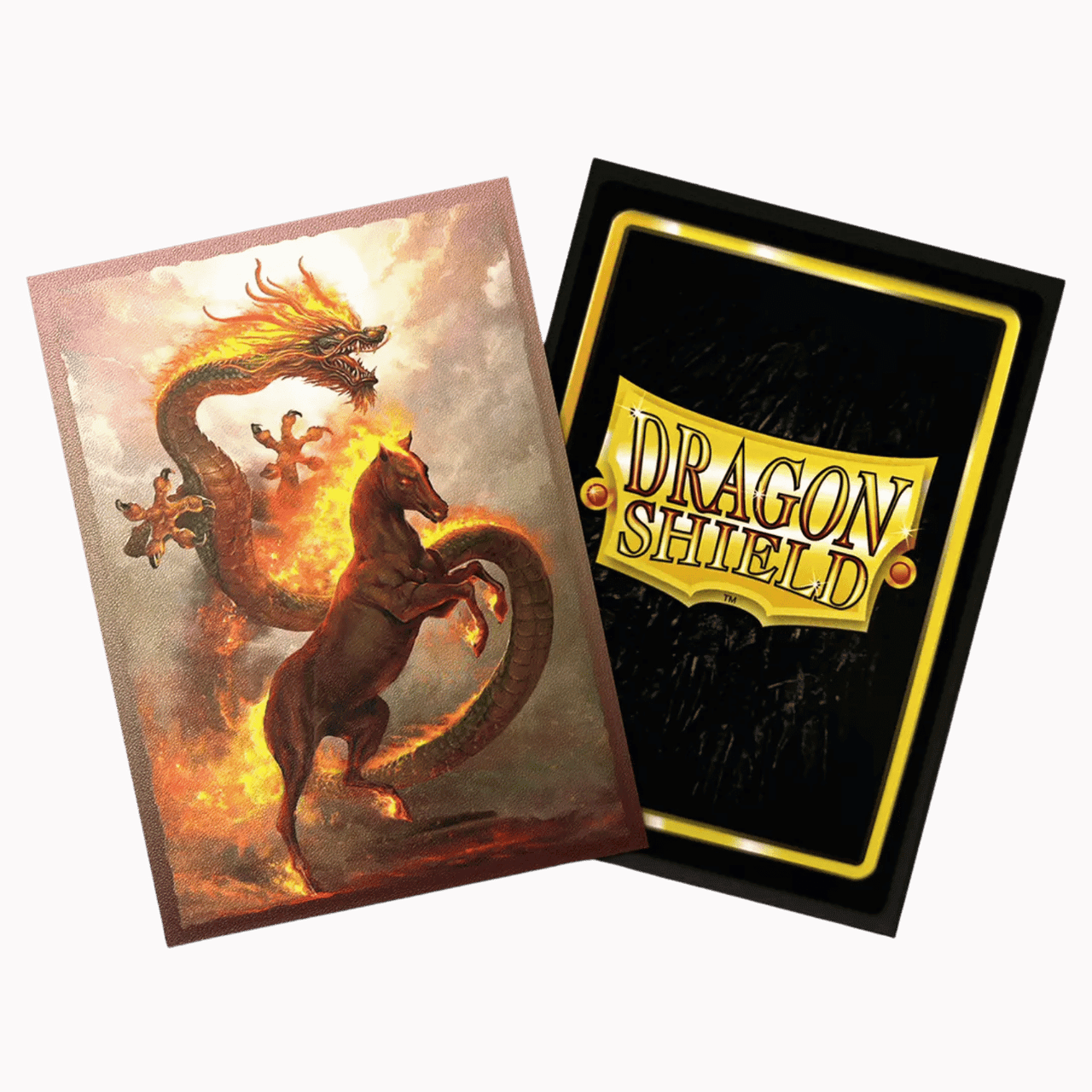Dragon Shield Matte Dual Art Sleeves Series - Fire Horse (100 Standard Sleeves)