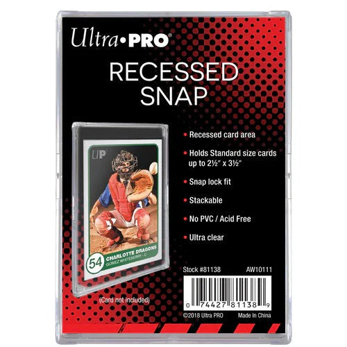 Ultra Pro UV Mini Snap Recessed Card Holder
