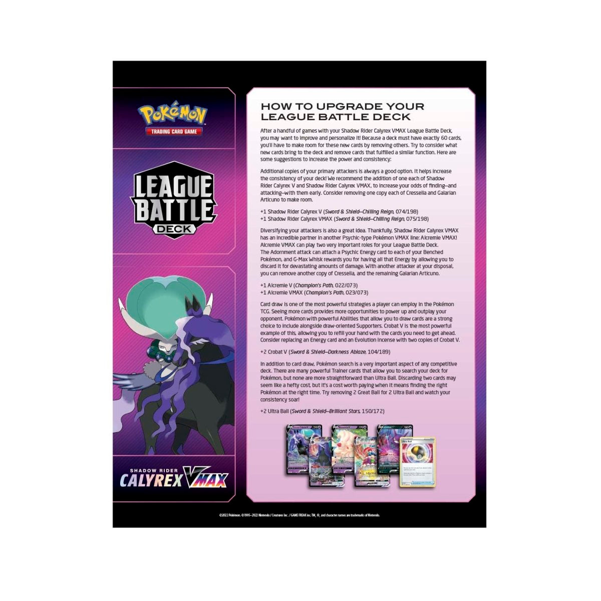 Shadow Rider Calyrex VMAX League Battle Deck