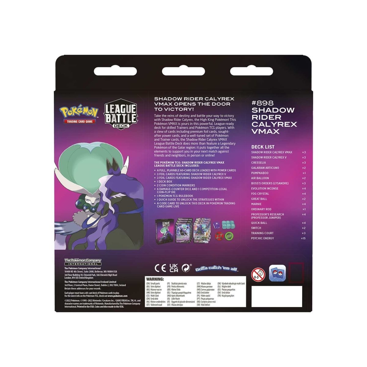 Shadow Rider Calyrex VMAX League Battle Deck
