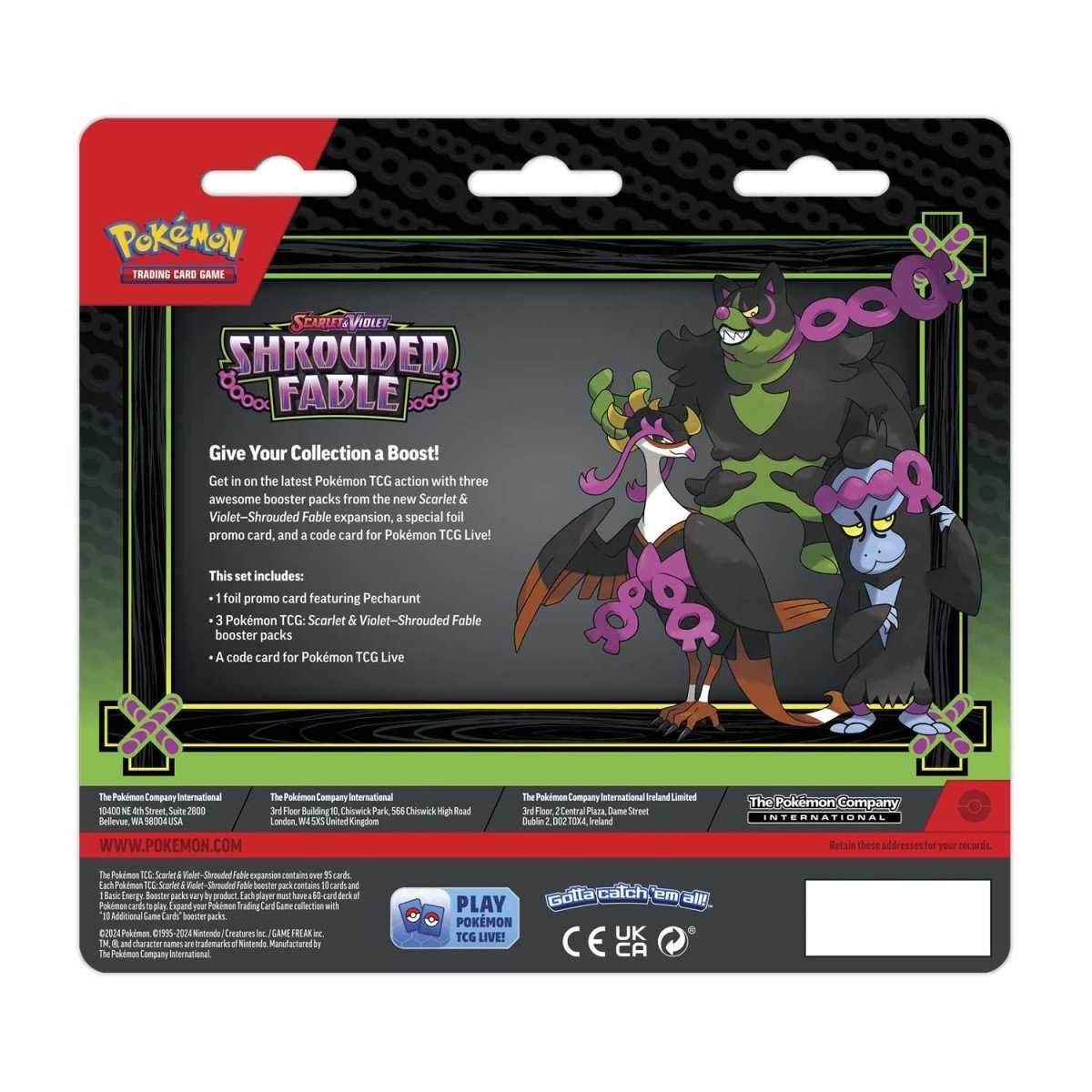 Shrouded Fable: Pecharunt 3-Pack Blister