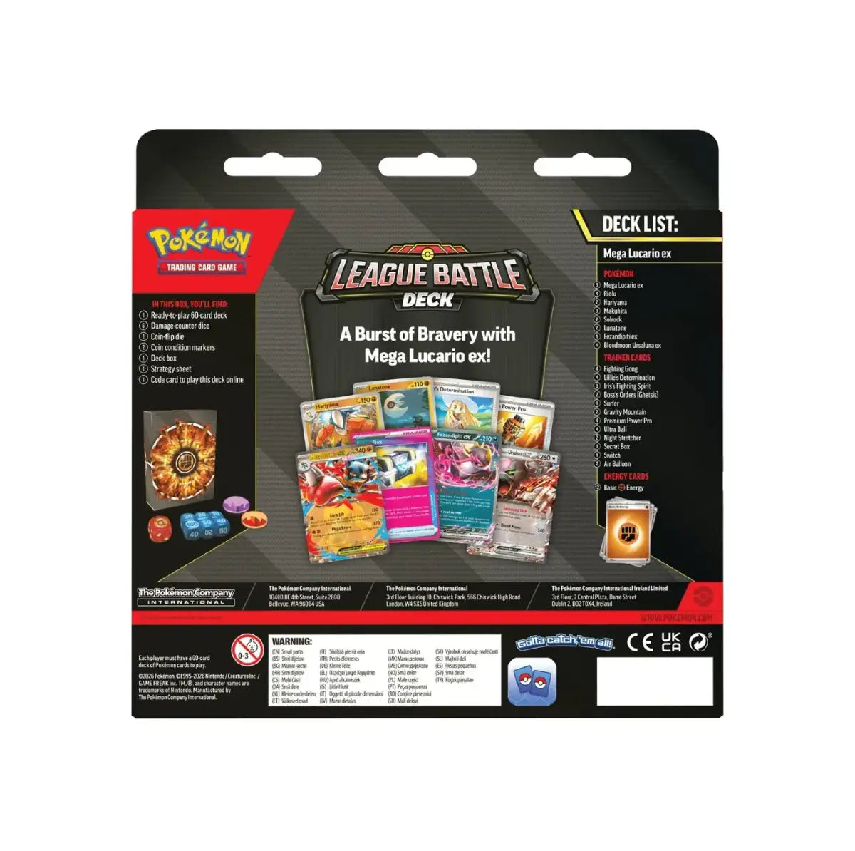 Pokémon TCG League Battle Deck Mega Lucario ex