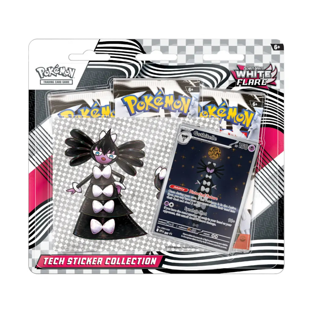 Pokémon Mega Evolution 3-pack blister – Tech Sticker Collection Gothitell - English