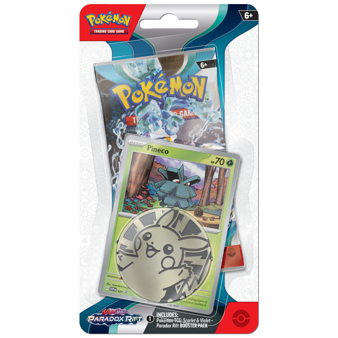 Pokémon TCG - Scarlet & Violet 4: Paradox Rift - Checklane 1-Pack Blister - Display: Pineco