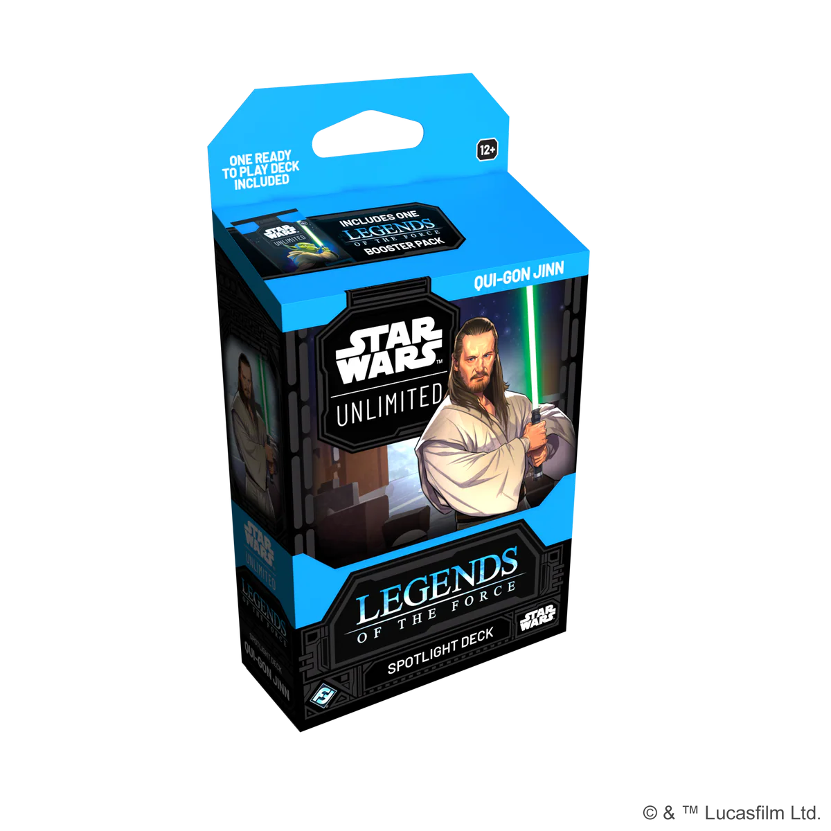 Fantasy Flight Games Star Wars: Unlimited TCG Legends of The Force Qui-Gon Jinn Spotlight Deck