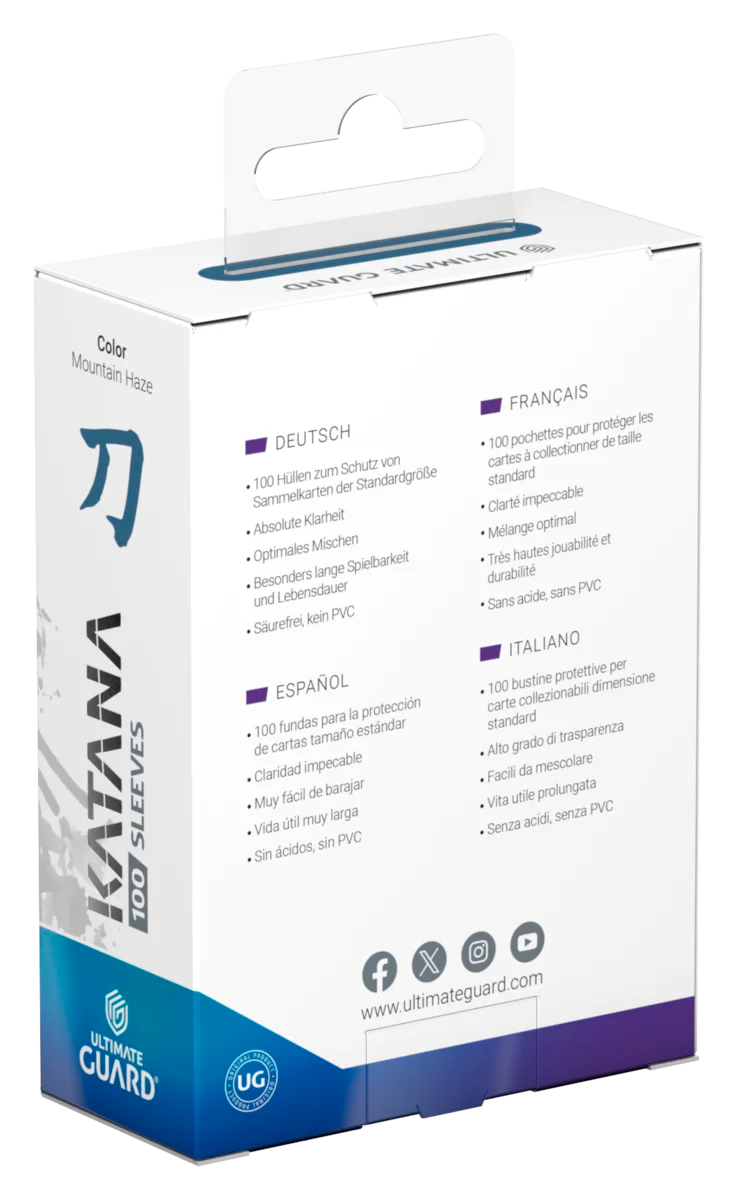 Ultimate Guard Katana 100 Sleeves Standard Size - Mountain Haze