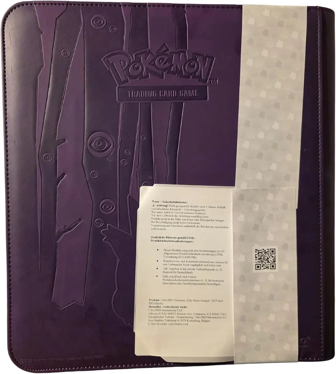 UP - Pokemon: 12-Pocket Zippered PRO-Binder: Elite Series Gengar