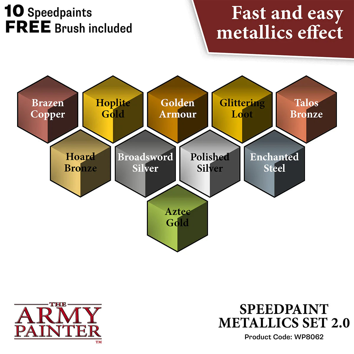 The Army Painter - Speedpaint 2.0 Metallics Set