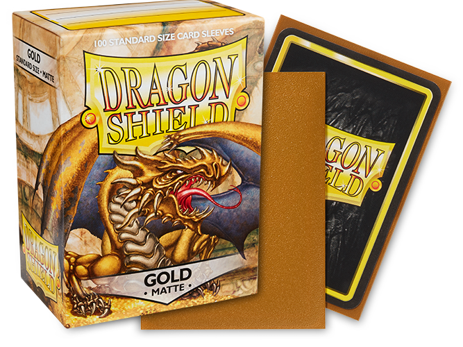 Dragon Shield Standard Sleeves - Matte Gold (100 Sleeves)