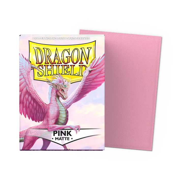 Dragon Shield Standard Sleeves - Matte Pink (100 Sleeves)