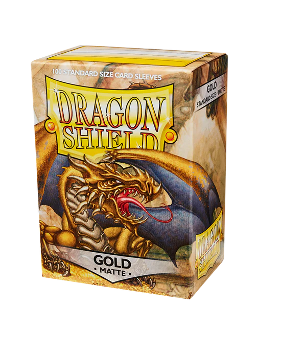Dragon Shield Standard Sleeves - Matte Gold (100 Sleeves)