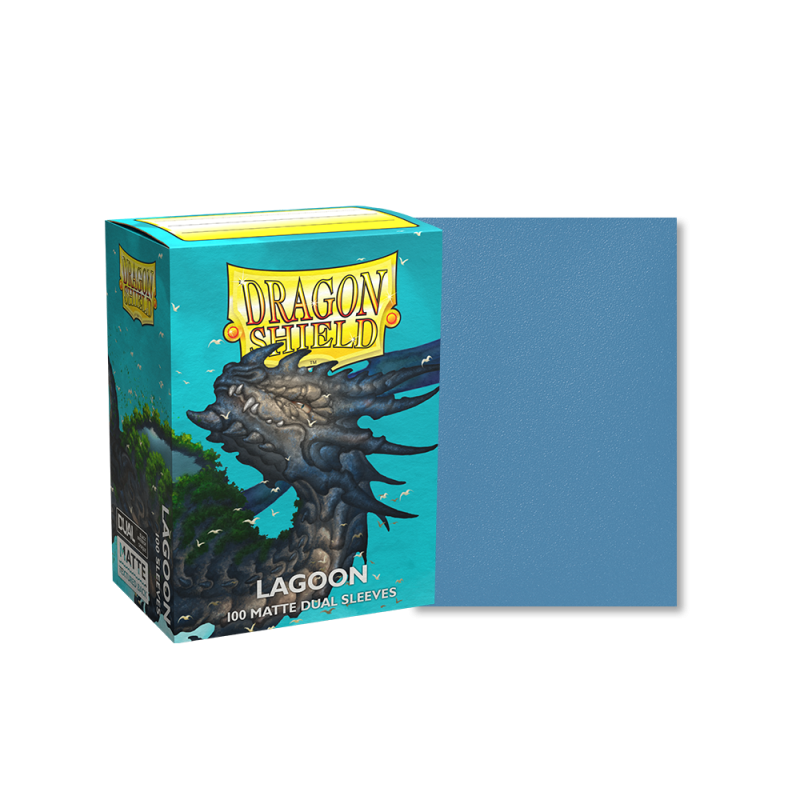 100 Dragon Shield Sleeves - Lagoon