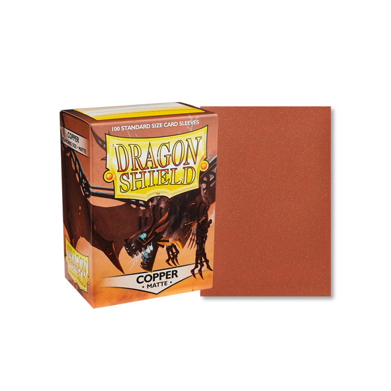 100 Dragon Shield Sleeves - Matte Copper