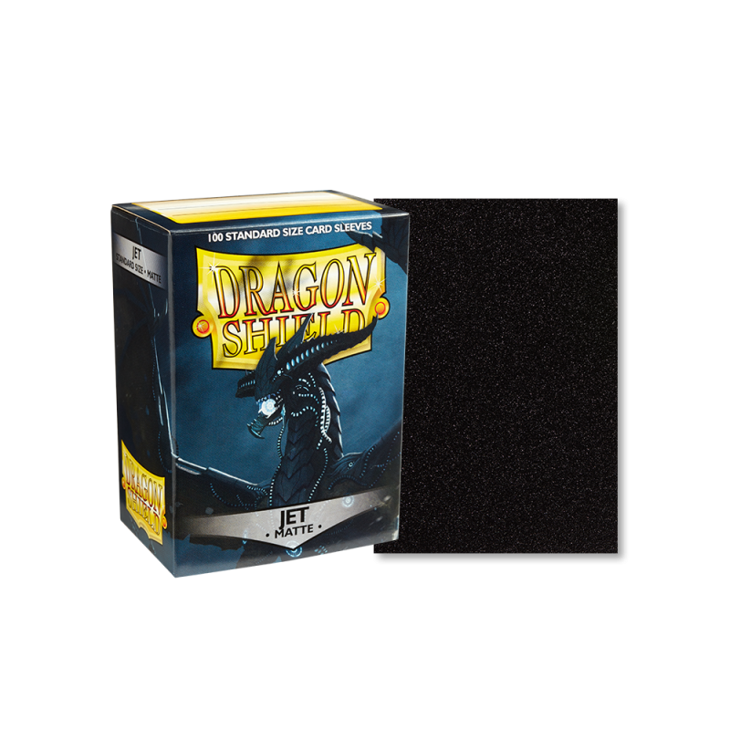 100 Dragon Shield Matte Sleeves - Matte Jet