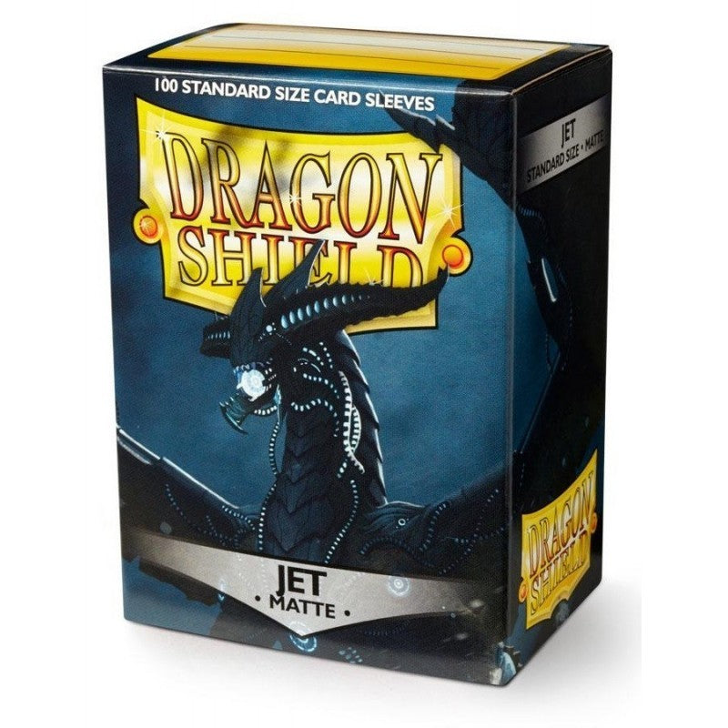 100 Dragon Shield Matte Sleeves - Matte Jet