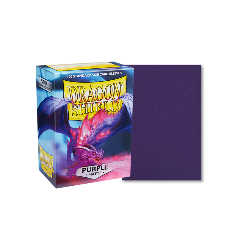 100 Dragon Shield Sleeves - Matte Purple
