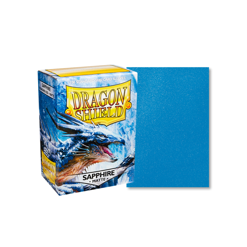 100 Dragon Shield Matte Sleeves - Matte Saphire