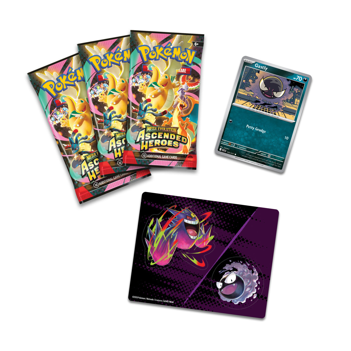 Pokemon ME2.5 - Ascended Heroes Tech Sticker Gastly