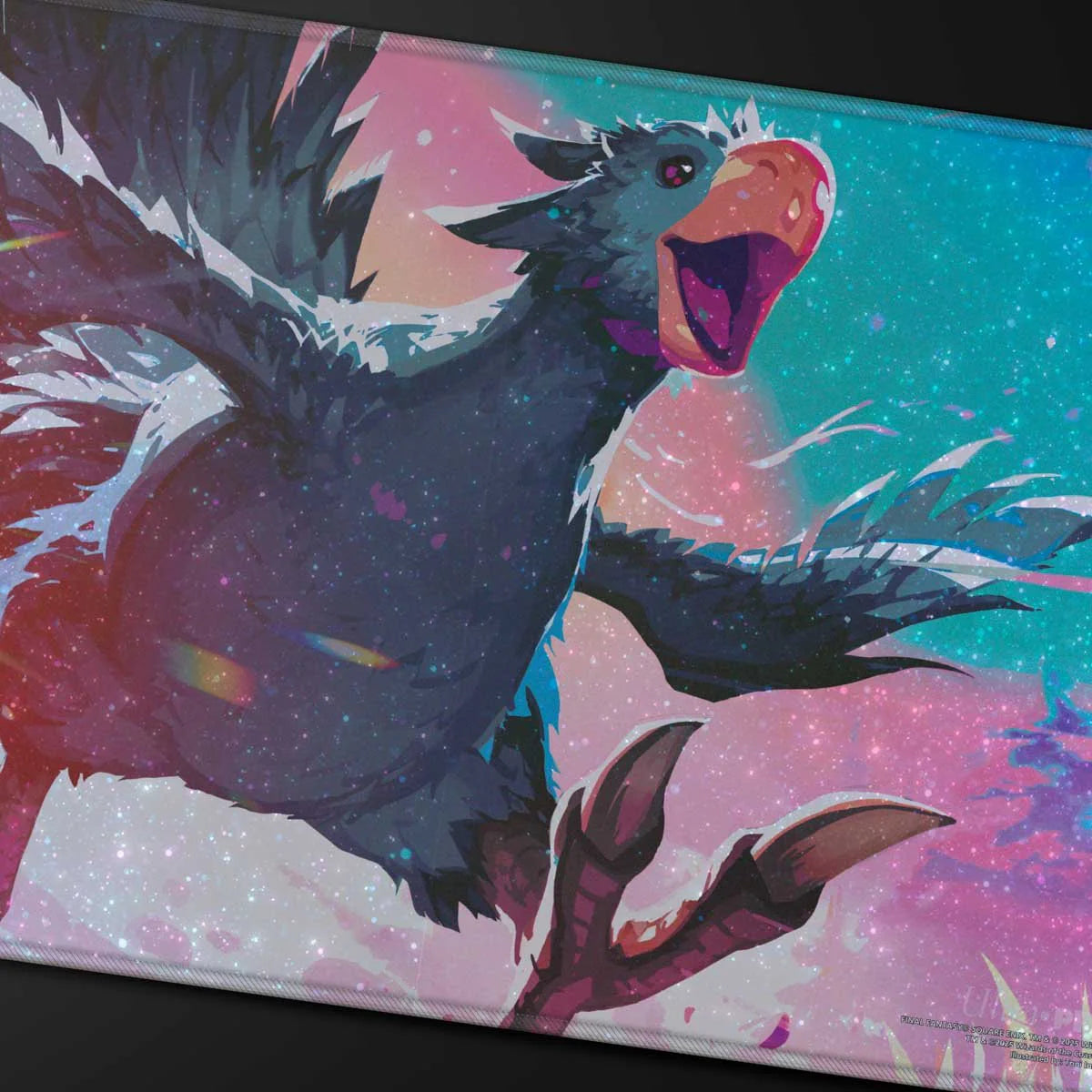 Magic: The Gathering - FINAL FANTASY: "Traveling Chocobo" (Black) Holofoil Playmat