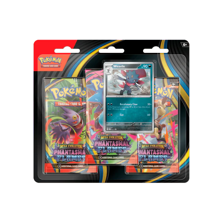 Pokemon Phantasmal Flames 3 Pack Blister Weavile