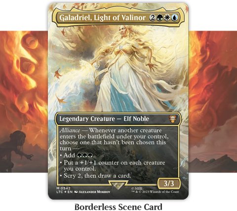 Magic: the Gathering - Lord of the Rings: Tales of Middle-earth Scene Box: The Might of Galadriel (incl. 3 set boosters)