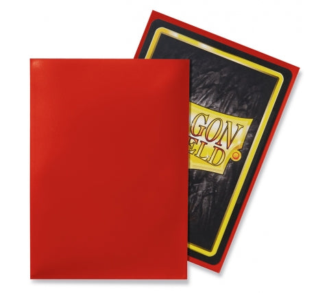 100 Dragon Shield Sleeves - Classic Crimson
