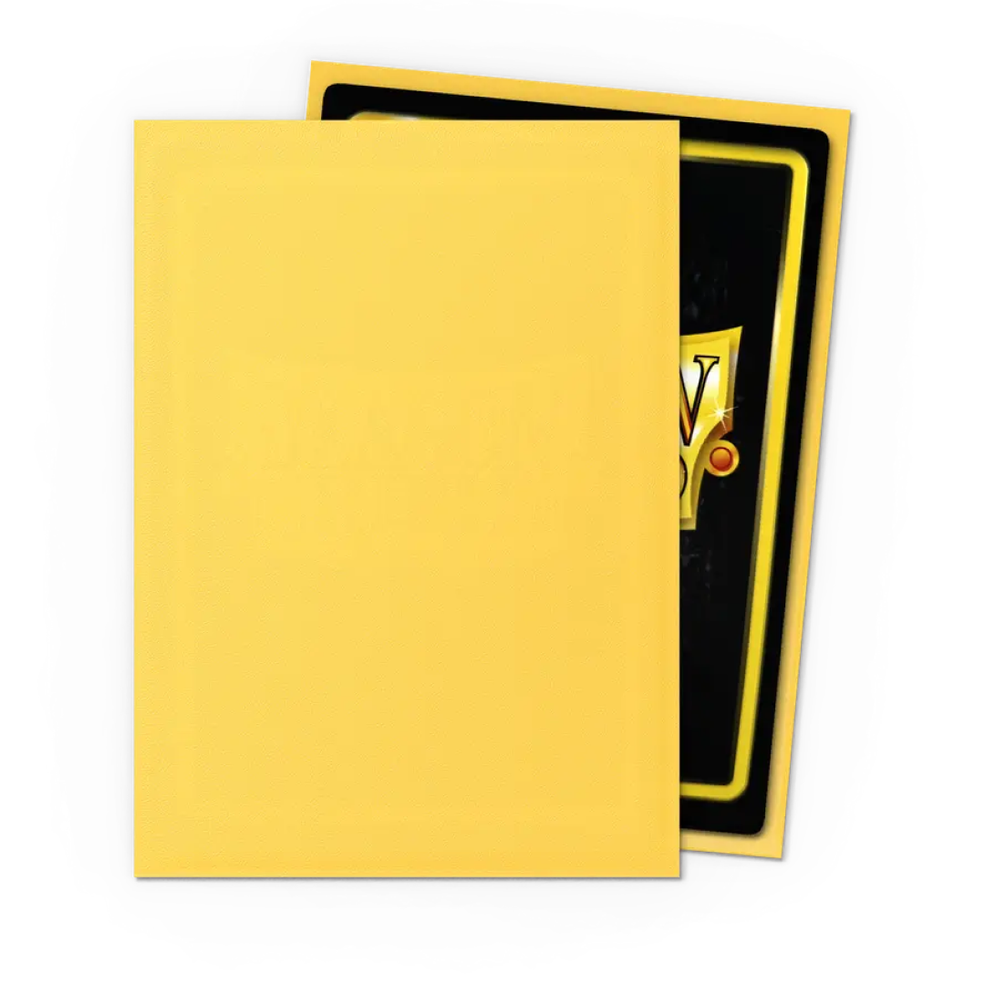 Dragon Shield - Standard Sleeves Matte (100 Sleeves) Yellow