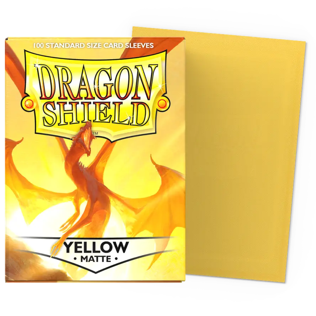 Dragon Shield - Standard Sleeves Matte (100 Sleeves) Yellow