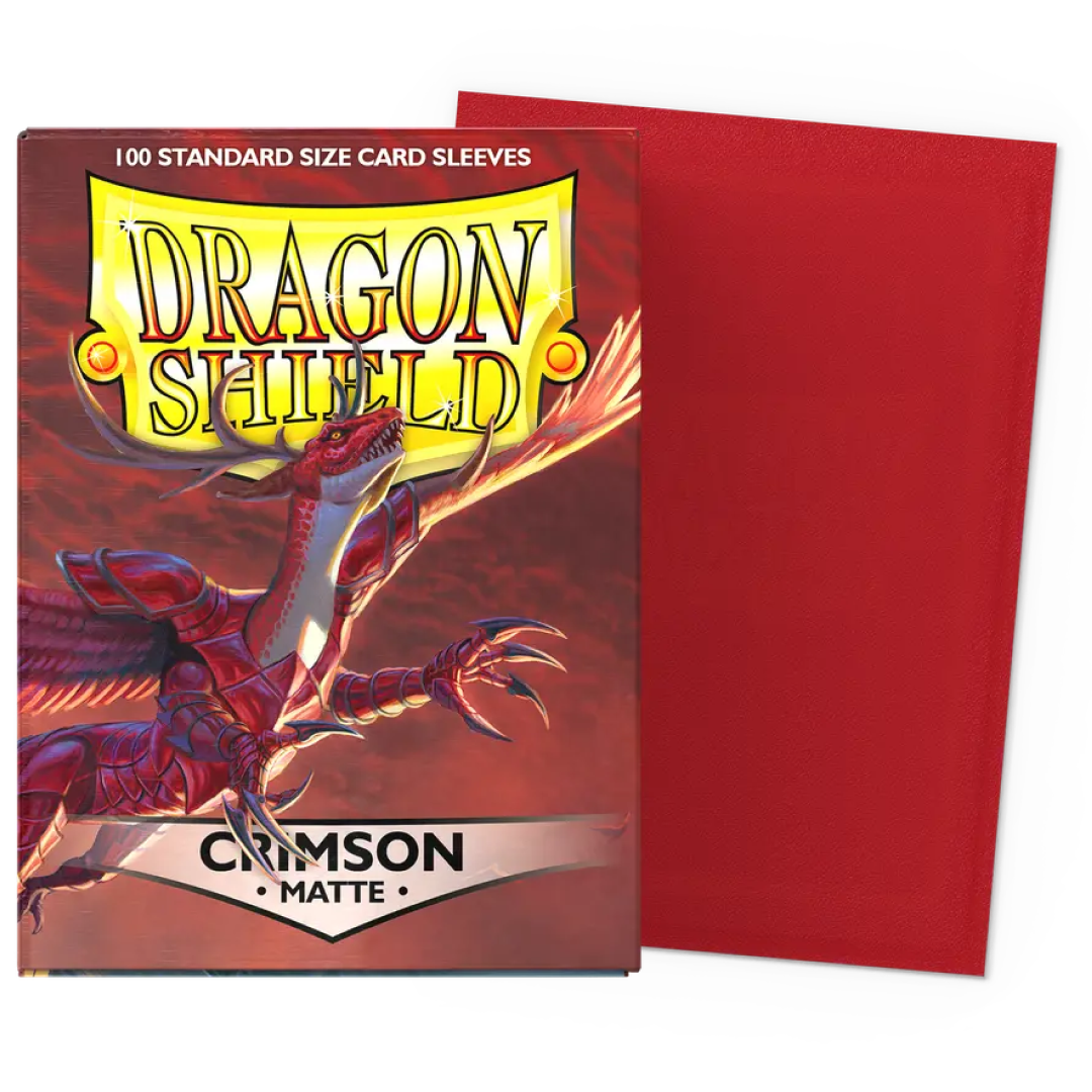 100 Dragon Shield Sleeves - Matte Crimson